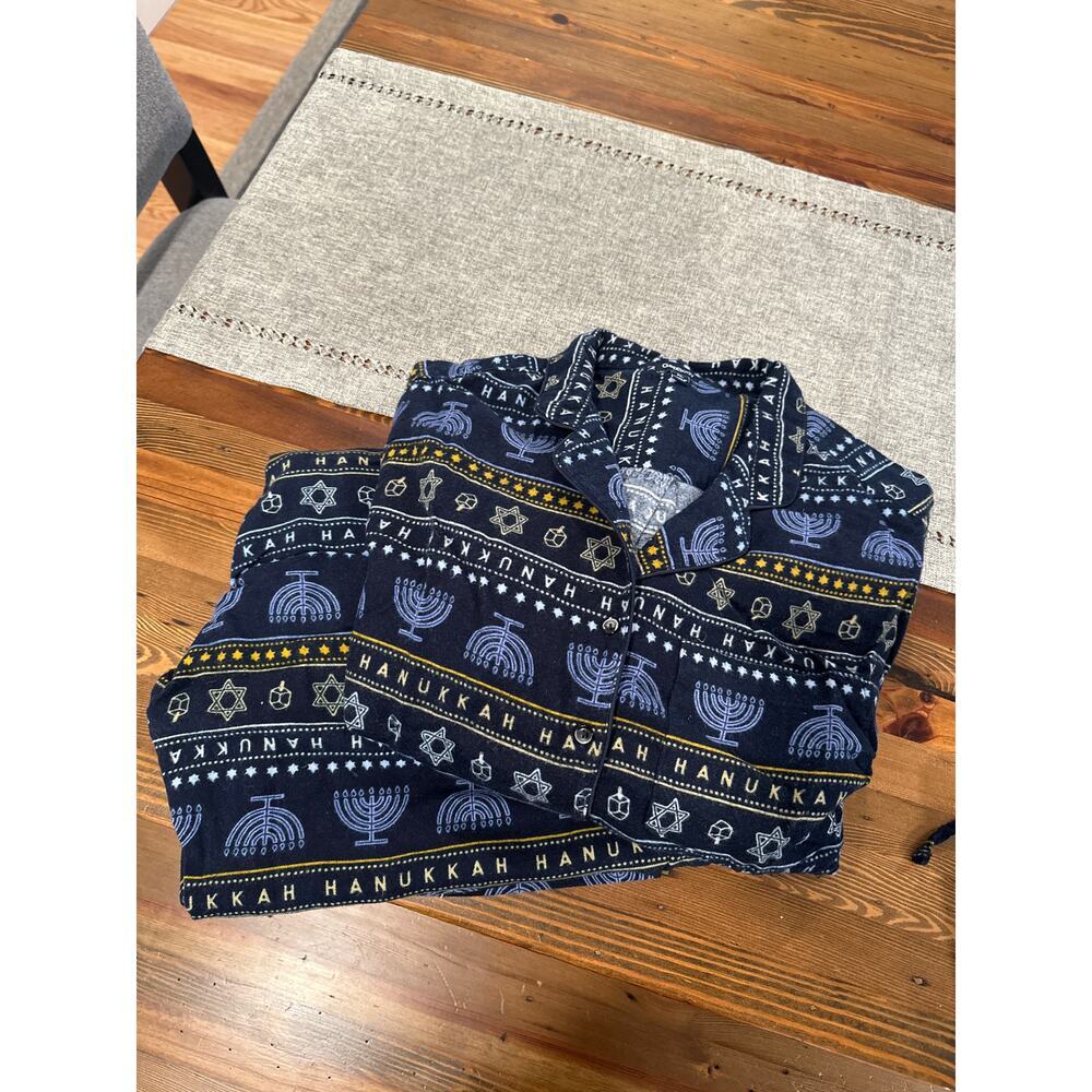 Gap Hanukkah Flannel Pajama Ser Size XL